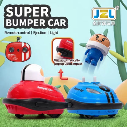 2.4G RC Super Battle Bumper Car with Pop-Up Doll and Lights