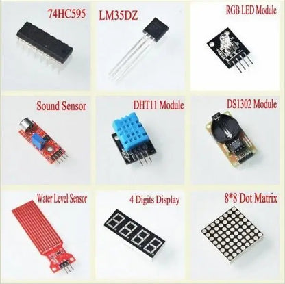 RFID Learn Suite Kit with LCD 1602, Relay, LED, Upgraded Advanced Version, Starter Kit for Arduino, Open Source Programmable DIY Kit
