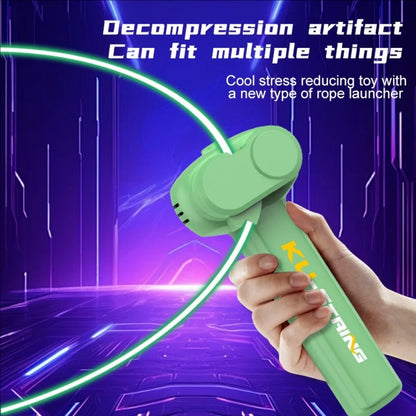 Rechargeable Glow-in-the-Dark Electric Rope Spinner Toy — Interactive Outdoor Decompression Toy for Kids & Pets