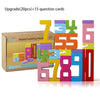 Montessori Wooden Number Blocks - Educational Stacking & Puzzle Toy for Toddlers & Preschoolers