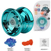 Professional Aluminum Metal Yoyo - Beginner-Friendly Yo-Yo for Kids and Adults with Accessories