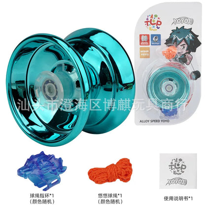 Professional Aluminum Metal Yoyo - Beginner-Friendly Yo-Yo for Kids and Adults with Accessories