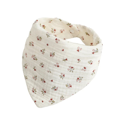 Baby Bandana Bibs | Muslin Drooling Bib for Infants 0-1 Year | High Absorbent Teething & Soothe Towel | Stylish Floral Design - Kidzy Market