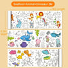 Animal Canvas Drawing Roll for Kids – DIY Coloring and Graffiti Paper Educational Art Toy