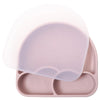 New Design Silicone Dining Plate Suction Cute Cartoon Rainbow Dishes Toddle Training Feeding Sucker Bowls Children's Tableware