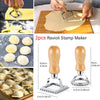 Gnocchi Board Set Italian Pasta Making Tools with Ravioli Stamp and Cutter for Homemade Cavatelli Garganelli Fettuccine