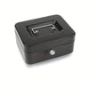 Metal Cash Box with Key Lock Secure Coin Storage Piggy Bank for Office and Home with Handle