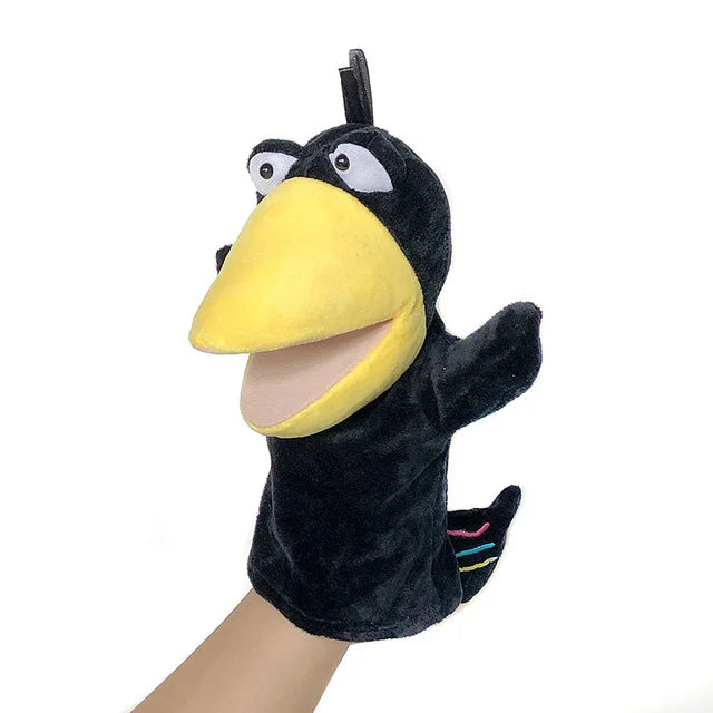 Soft Plush Horse Hand and Finger Puppet, Cartoon Toy for Kids Party Decoration