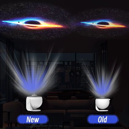 Galaxy Projector Pro 360° Rotating Starry Sky Planetarium Lamp – 12-in-1 Night Light for Kids Bedroom, Valentine's Day Gift