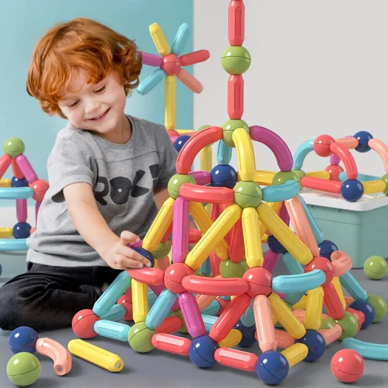 128PCS Magnetic Building Blocks Construction Set