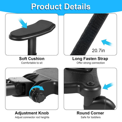 Universal Stroller Board with Removable Seat 2-in-1 Sit-Stand Glider Compatible with Most Strollers