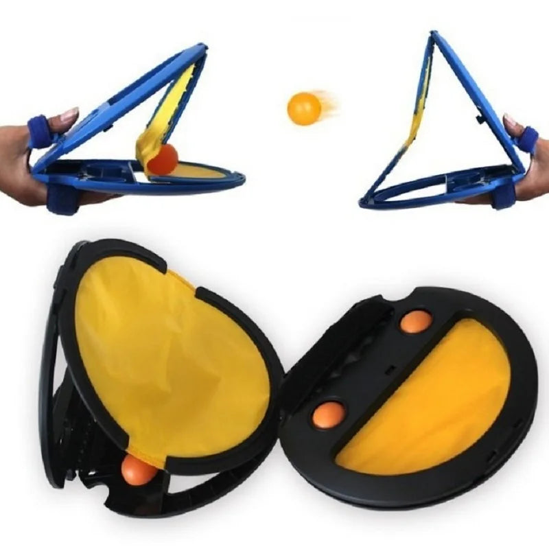 Parent-Child Catch & Throw Racket Set for Kids & Adults – 1 or 2 Pack Hand-Grip Ball Game, Outdoor Fitness Toy