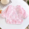 Waterproof Long-Sleeve Baby Bib – Colorful Cartoon Apron for Self-Feeding & Drawing (0-3 Years) - Kidzy Market