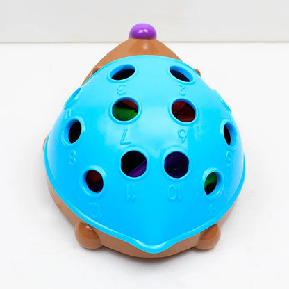 Hedgehog Insert Educational Toy – Montessori Toy for Children, Focused on Fine Motor Skills and Hand-Eye Coordination