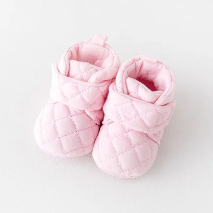 Baby Winter Soft Cotton Indoor Newborn Toddler Prewalking Sneaker for 0-9-18 Months Baby Girls and Boys