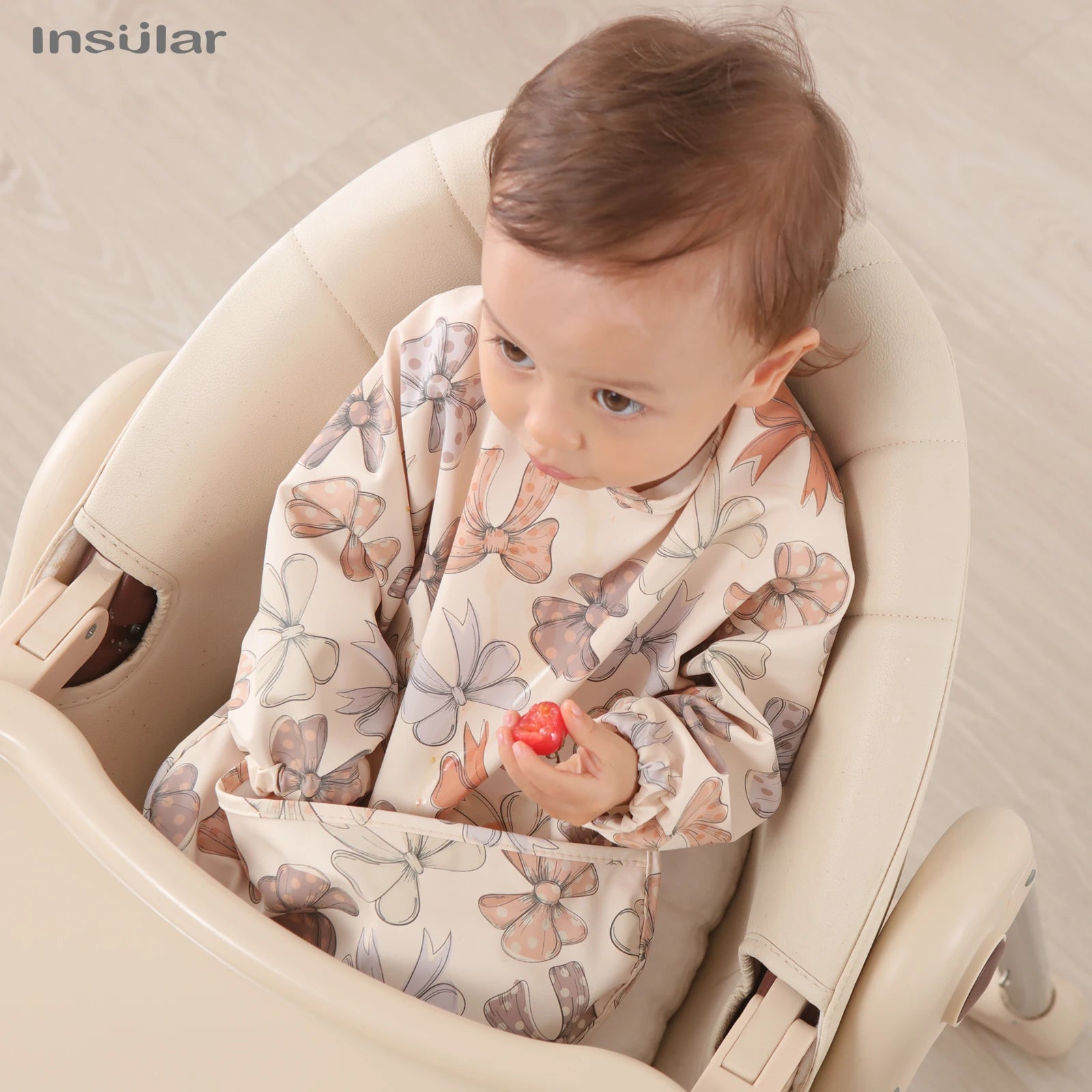 Waterproof Long-Sleeve Baby Bib with Pocket – Full-Cover Feeding Apron for Mess-Free Mealtime - Kidzy Market