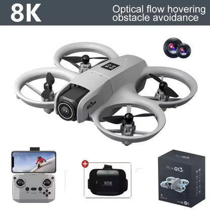 GT3 Optical Flow Localization Drone Wide Angle HD 8K Dual Camera Height Hold RC Obstacle Avoidance Foldable Quadcopter Toy