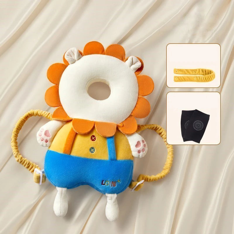 AIBEDILA Baby Head Protector Safety Pad Cushion Back Prevent Injured Elf Lion 1-3T Toddler Security Pillows Protective Headgear