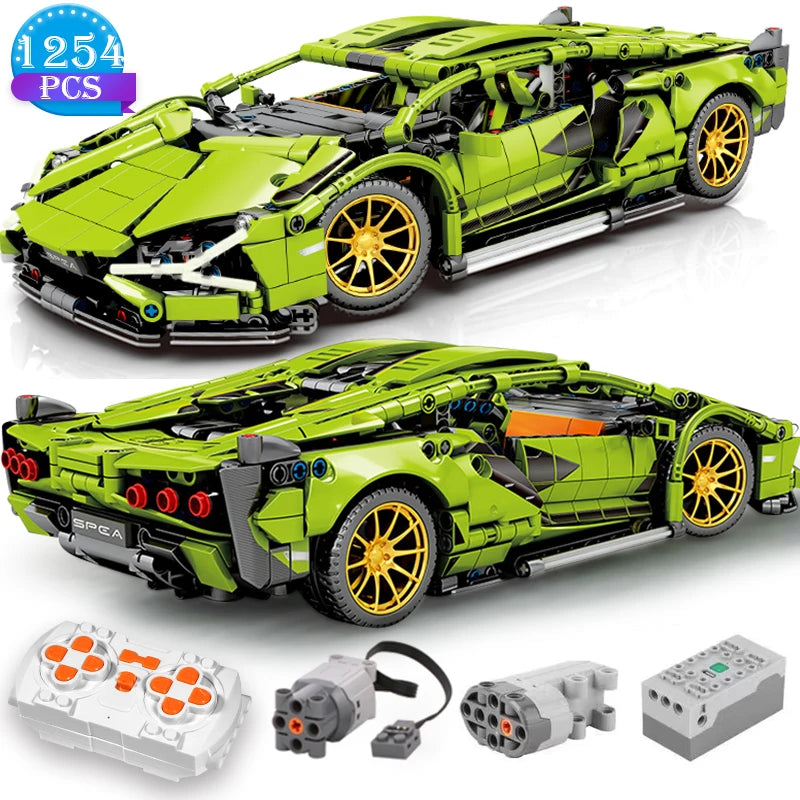 Technical Racing Car Building Blocks – Static and Remote Control RC Car Toy