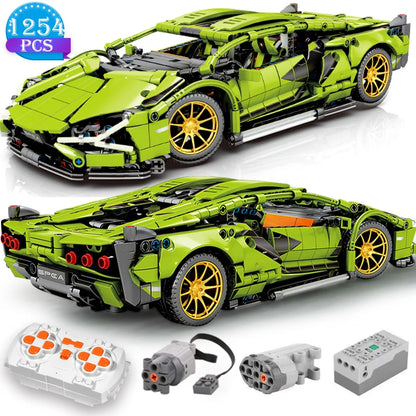 Technical Racing Car Building Blocks – Static and Remote Control RC Car Toy