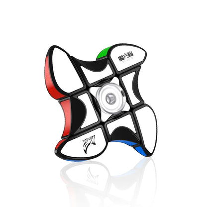[ECube] QiYi 1x3x3 Finger Hand Spinner S Windmill, Updated Magic Cube Speed Cubes, Educational Puzzle Toy for Children