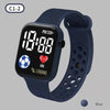 LED Digital Sports Watch for Kids Boys and Girls Football Silicone Casual Electronic Wristwatch