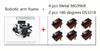 360° 6 DOF Robot Metal Alloy Mechanical Arm Claw Kit MG996R for Arduino, Robotics Educational Kit, PS2 Programmable Toy