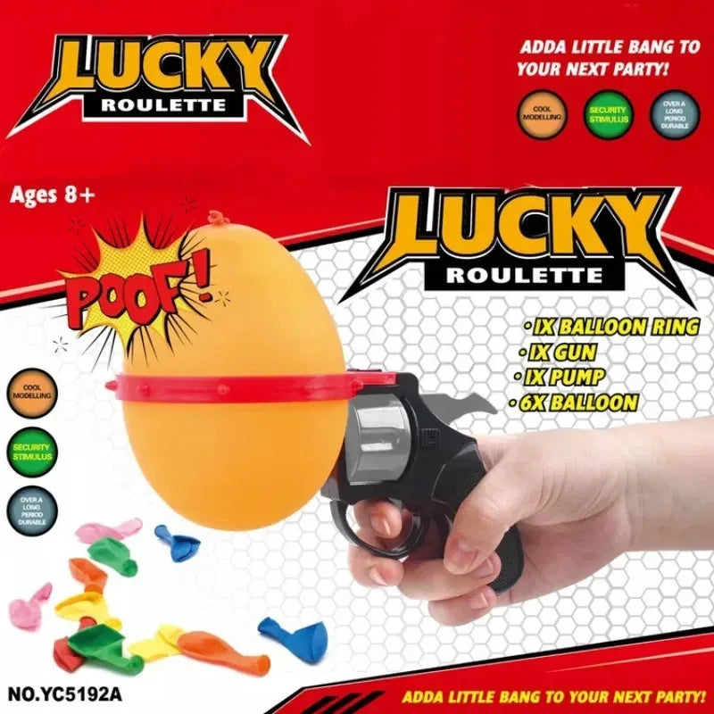 Russian Roulette Balloon Game (Turntable Prank Toy, 10 in)