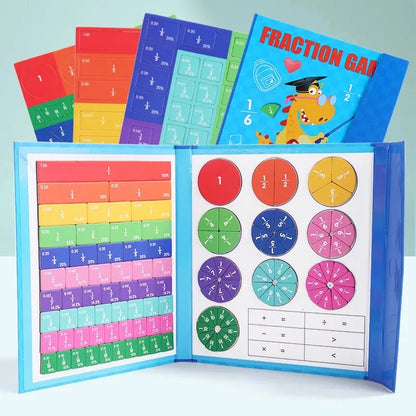 Magnetic Fraction Puzzles for Math Mastery – Montessori Arithmetic Teaching Aid, Cognitive Educational Toy