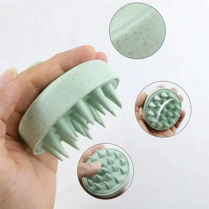 Head Cleansing and Massage Scalp Brush - Wet and Dry Soft Massage Cushioned Airbag for Deep Conditioning - Non-invasive Scalp Massager