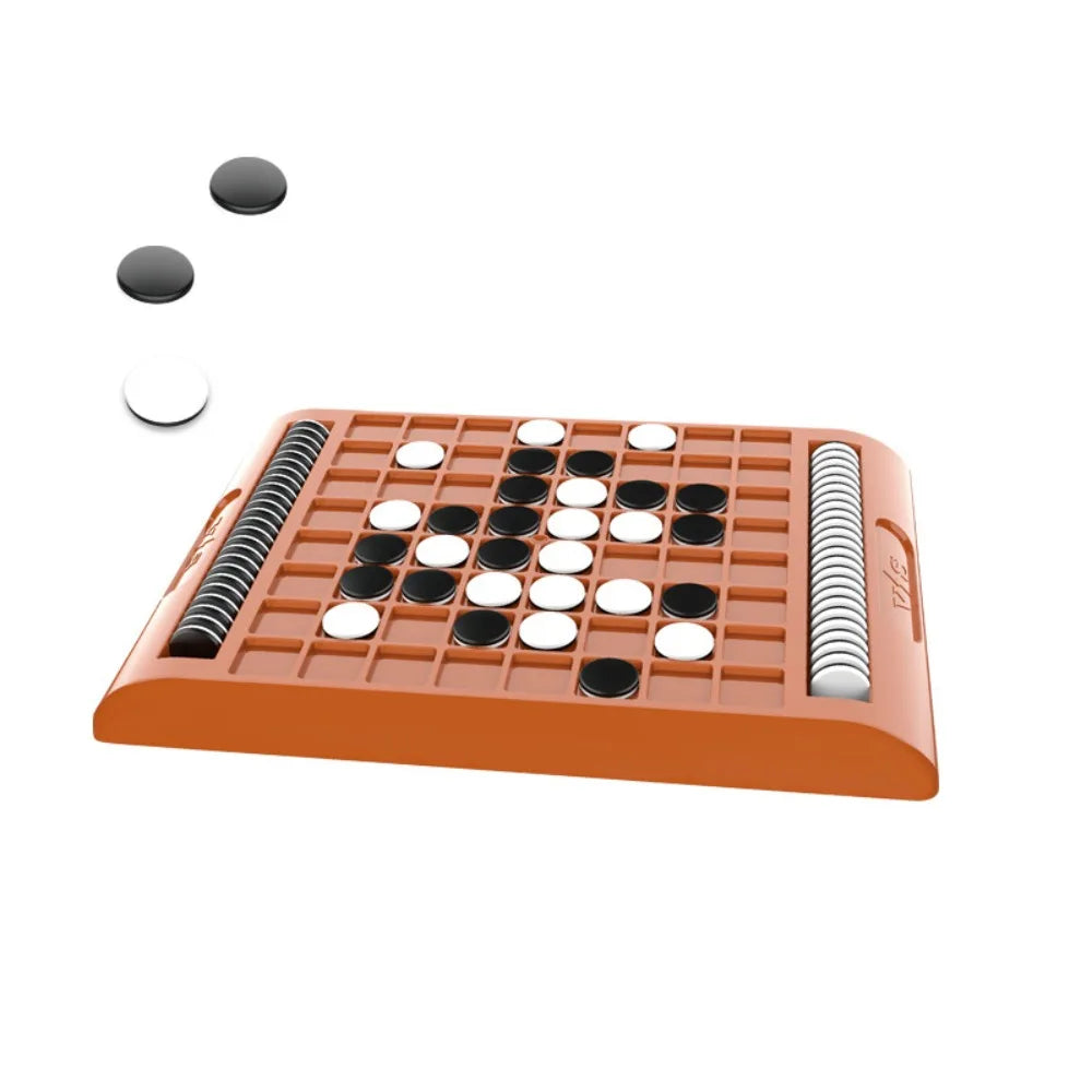 Tabletop Flip Black and White Chess Board Touch Flip Parent-Child Interactive Montessori Portable Kid Overturn Chess Game