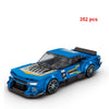 MOC Speed Racing Car Building Blocks Set — Small Studded Sports Car Garage Toy