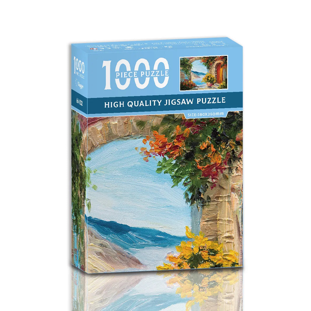 38x26cm Mini Jigsaw Puzzle, 1000 Pieces for Adults, Famous Oil Painting Van Gogh, Christmas Gift Toy, Educational Toy
