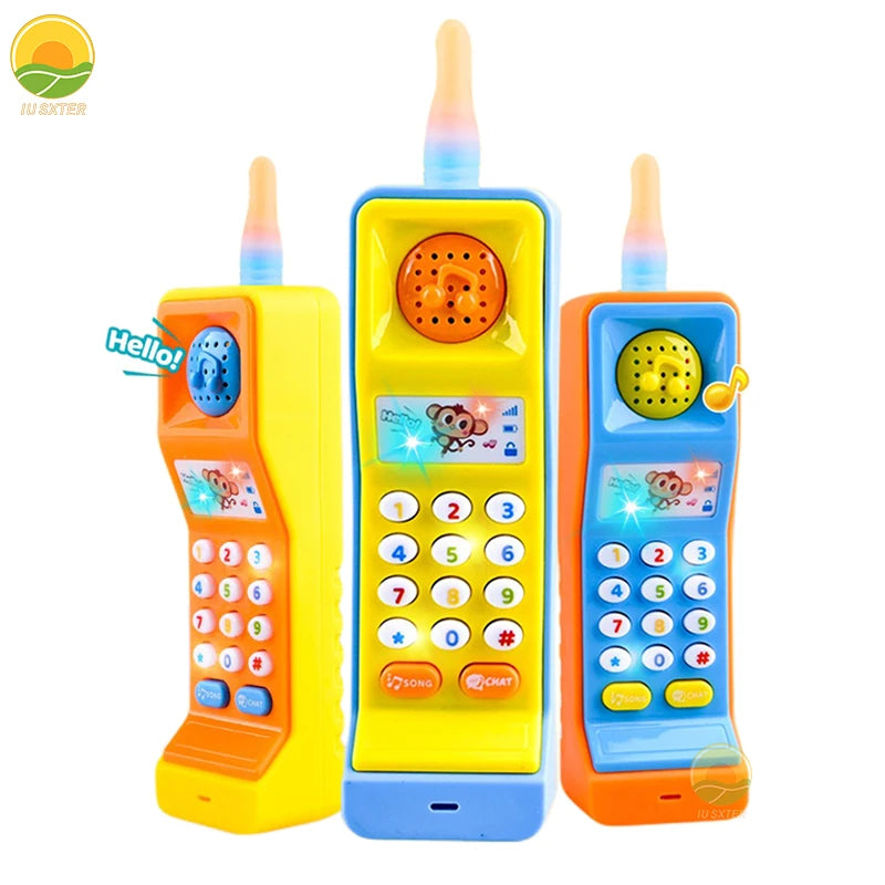 Baby Phone Toy Children’s Musical Electronic Mobile Phone with Sound Light Game Educational for Kids 18 Months Birthday Gift
