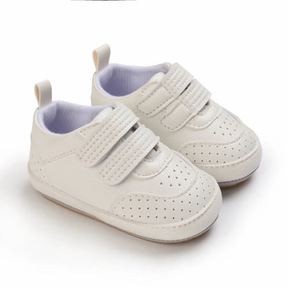 New Baby Shoes Retro Leather Boy Girl Multicolor Toddler Rubber Sole Anti-Slip First Walkers Infant Moccasins