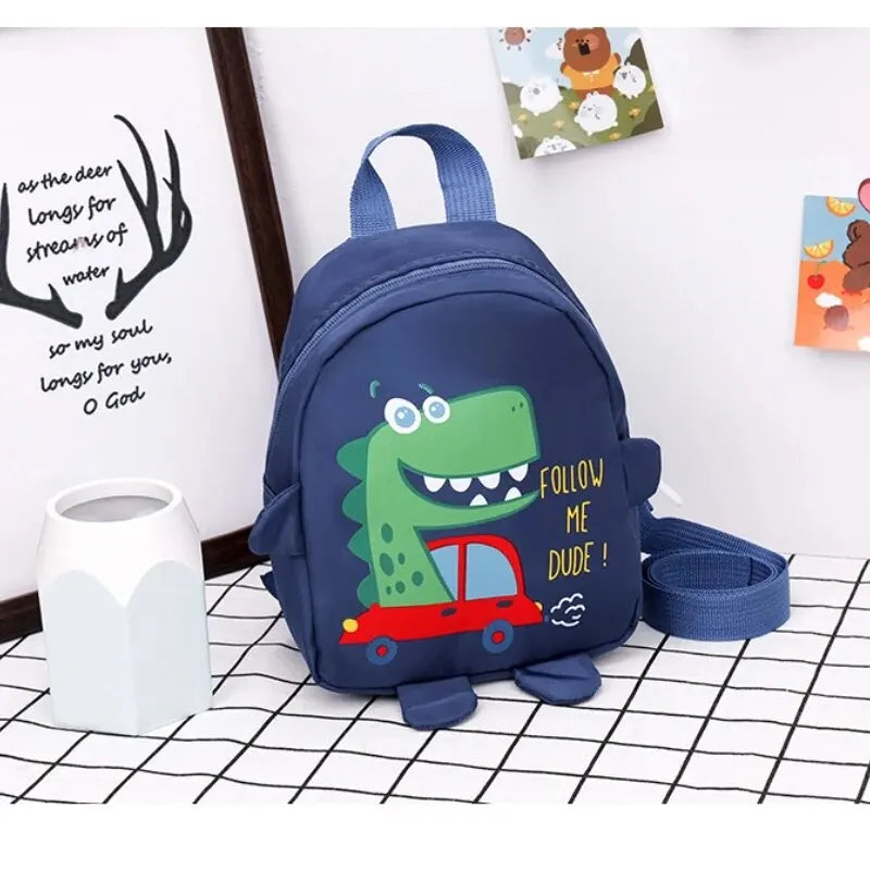 Anti-Lost Baby Mini Backpack – Cartoon Dinosaur Kindergarten Snack Bag - Kidzy Market