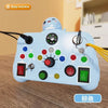 Montessori Busy Board Sensory Toy – Cartoon LED Light Switch Control Board, Travel Activity Game for Children Aged 2-4 Years Old