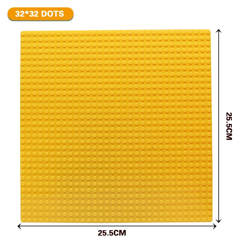 32x32 and 32x16 Dots Classic Base Plates – MOC DIY Plastic Bricks for City Building Blocks Toys