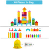 Wooden Building Blocks Set with Storage Bag – Assembled Educational Toys for Kids, Early Learning Toy for Children