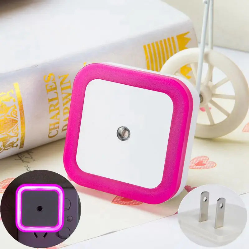 Wireless LED Night Light Sensor Mini EU/US Plug for Kids Room Bedroom Living Room Decoration