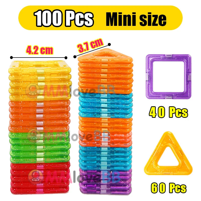 Magnetic Building Blocks Big and Mini Size DIY Construction Set