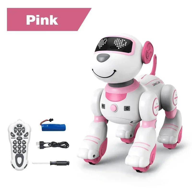 Smart RC Robot Dog Toy – Voice Remote Control Singing and Dancing Puppy for Kids