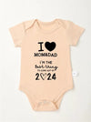 I Love Mom & Dad Baby Romper – Cute Newborn Bodysuit for Boys & Girls, Comfortable Cotton Outfit