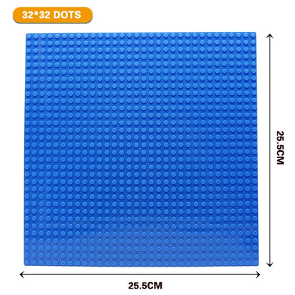 Classic Baseplates 32x32, 16x32, and 16x16 Dots – DIY Plastic Building Blocks Construction Toys