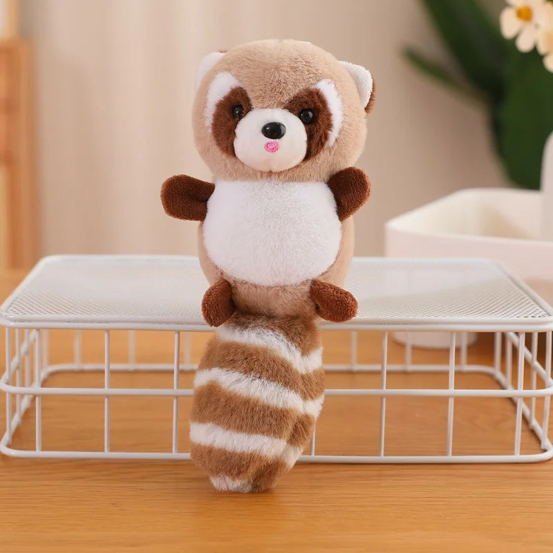 20cm Cute Raccoon Plush Pendant Keychain, Backpack Accessory Gift