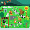 Montessori Farm Animals Felt Story Board Wall Hanging - Interactive Early Learning Puzzle (41.3 x 29.5 in / 105 x 75 cm)