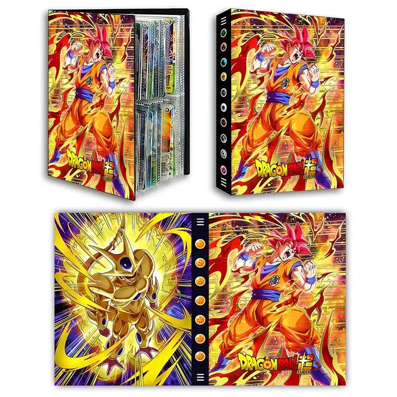 Dragon Ball Card Album - 240pcs Son Goku, Vegeta, Frieza Game Card Holder Binder, VMAX Card Collection, Kids Toy Gift