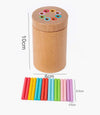 Montessori Wooden Color Sorting Toy – 15-Piece Matching & Balance Set for Toddlers (Ages 3-6)