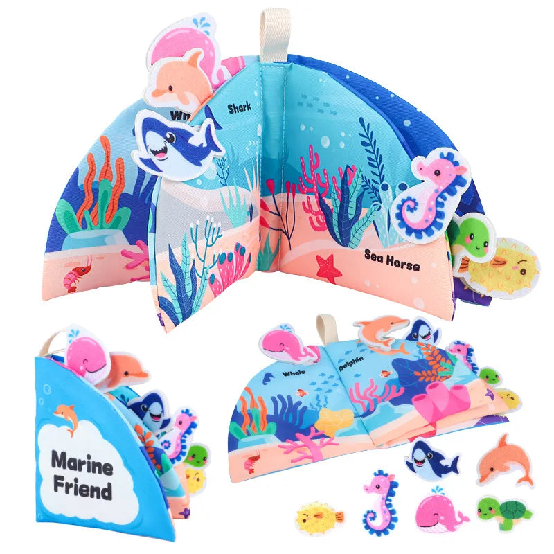 Soft Baby Cloth Quiet Book – Early Educational Learning Puzzle Toy for Toddlers (6-24 Months)