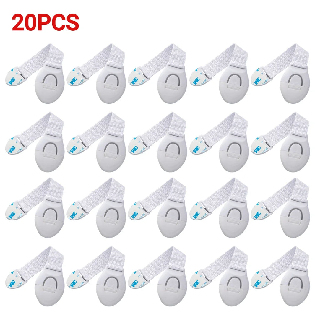 1-20PCS Child Safety Cabinet Lock Baby Security Protection Drawer Door Cabinet Lock Plastic Protection Kids Safety Door Lock